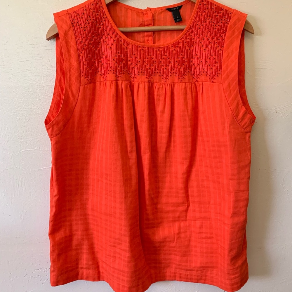 NWOT JCrew embroidered cotton blouse